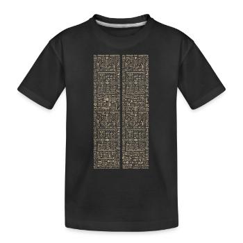 Alte Runen - Kinder Premium Bio T-Shirt - Schwarz - Vorne