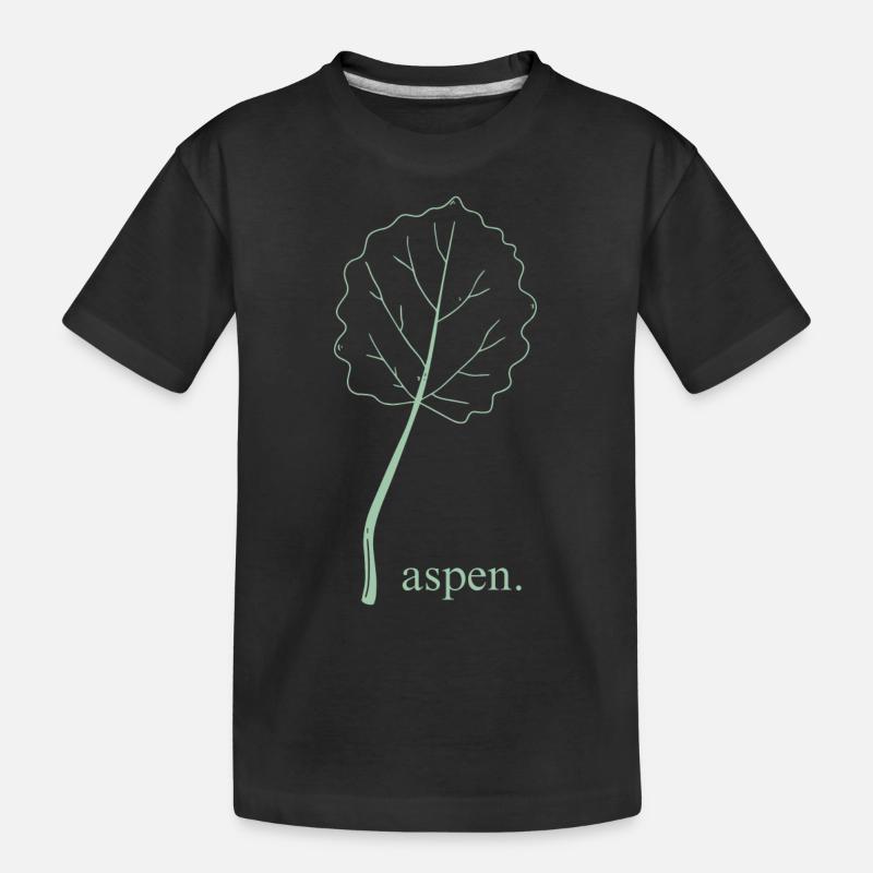 aspen. - Kinder Premium Bio T-Shirt - Schwarz