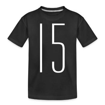 15 - Kids' Premium Organic T-Shirt - black - Front