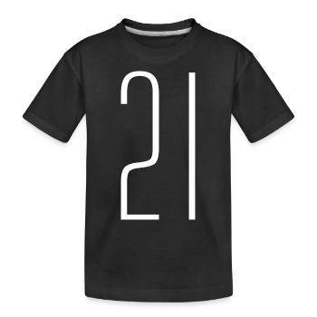21 - Kids' Premium Organic T-Shirt - black - Front