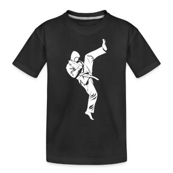 taekwondo - T-shirt bio Premium Enfant - noir - Devant