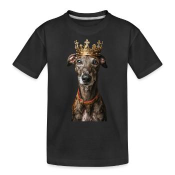 Lévrier - T-shirt bio Premium Enfant - noir - Devant