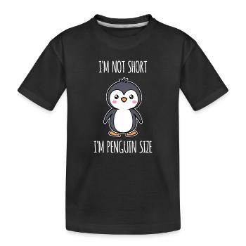 Sweet Penguin Seabird Statement Animal Antarctique - T-shirt bio Premium Enfant - noir - Devant