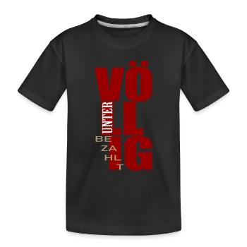 Paiement de salaire complètement sous-payé - T-shirt bio Premium Enfant - noir - Devant