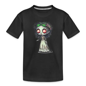 La Fiancée zombie - T-shirt bio Premium Enfant - noir - Devant