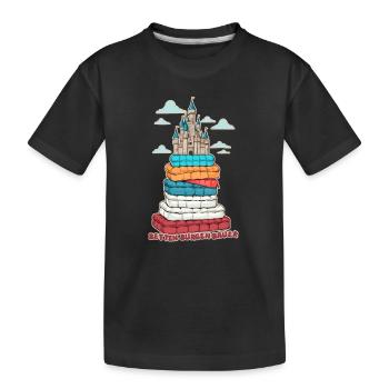 Betten Burgen Bauer - Kinder Premium Bio T-Shirt - Schwarz - Vorne