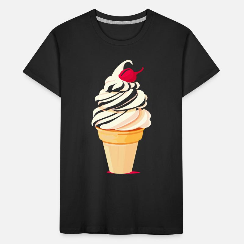 Cornet de crème glacée Artwork T-shirt bio Premium Enfant
