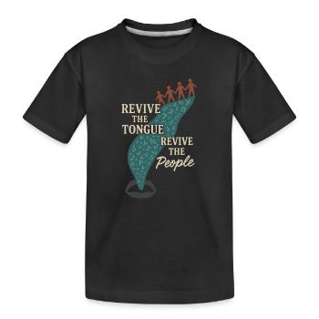Revitalisation des langues autochtones Locuteurs natifs - T-shirt bio Premium Enfant - noir - Devant