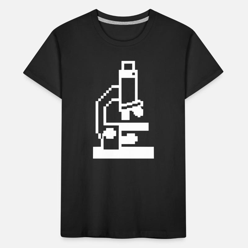 Pixel Microscope 8-Bit Laboratory Kids' Premium Organic T-Shirt