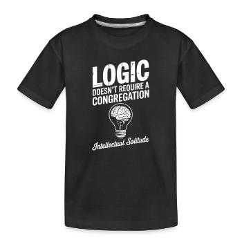 Logique Solitude Ampoule Tee - T-shirt bio Premium Enfant - noir - Devant