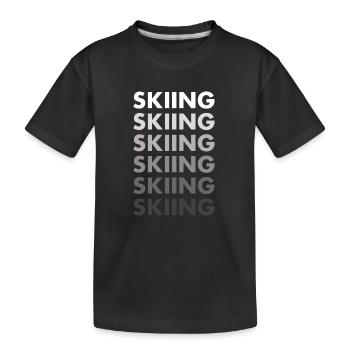 Sport Skiing - Kids' Premium Organic T-Shirt - black - Front
