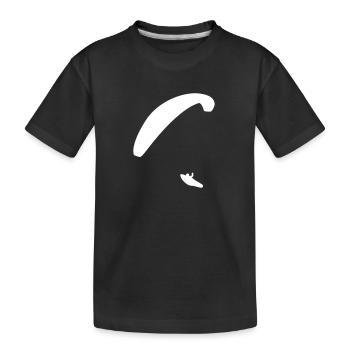 Gleitschirm Paragleiter - Kinder Premium Bio T-Shirt - Schwarz - Vorne