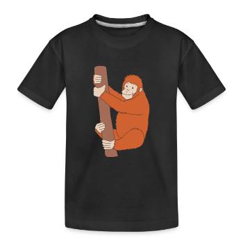 Orang-outan - T-shirt bio Premium Enfant - noir - Devant