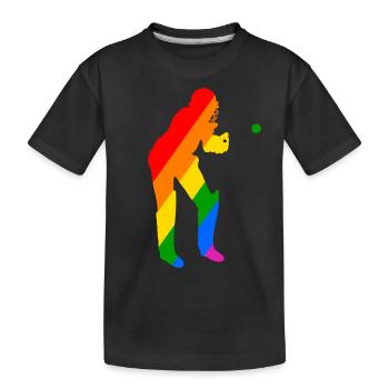 Cricket Wicketkeeper - Kinder Premium Bio T-Shirt - Schwarz - Vorne