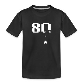 Années 80 - T-shirt bio Premium Enfant - noir - Devant