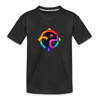 LGBTQAI+ Contour Diversity - Kids' Premium Organic T-Shirt - black - Front