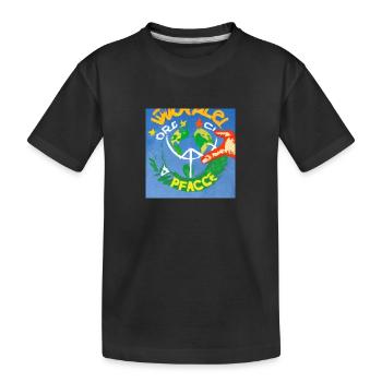 Paix mondiale - T-shirt bio Premium Enfant - noir - Devant