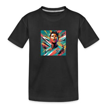 L’émotion du football - T-shirt bio Premium Enfant - noir - Devant