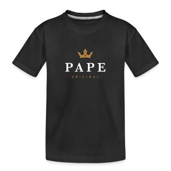 Pape Original Logo de la famille - T-shirt bio Premium Enfant - noir - Devant