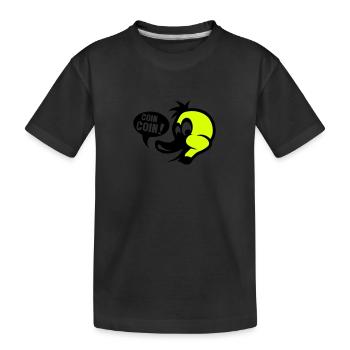 canard coin coin dessin - T-shirt bio Premium Enfant - noir - Devant
