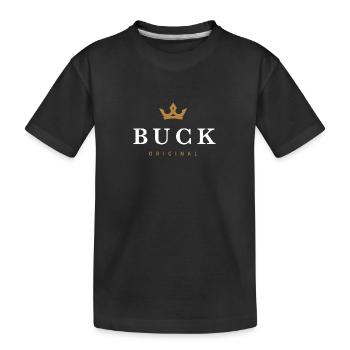 Buck Original Logo de la famille - T-shirt bio Premium Enfant - noir - Devant