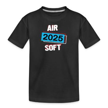 Airsoft 2025 Airsofter Airsoftspieler Airsoftspiel - Kinder Premium Bio T-Shirt - Schwarz - Vorne