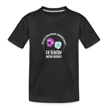 Zytologie und Zellen - Kinder Premium Bio T-Shirt - Schwarz - Vorne