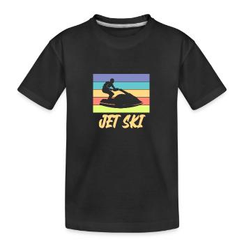 Jetski - Kinder Premium Bio T-Shirt - Schwarz - Vorne