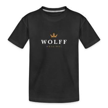 Logo original de la famille Wolff - T-shirt bio Premium Enfant - noir - Devant