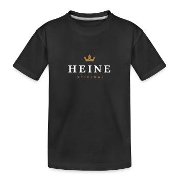 Logo original de la famille Heine - T-shirt bio Premium Enfant - noir - Devant