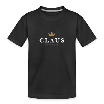 Logo original de la famille Claus - T-shirt bio Premium Enfant - noir - Devant