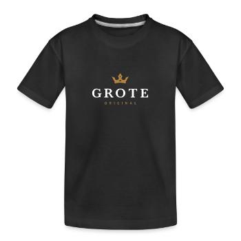 Logo original de la famille Grote - T-shirt bio Premium Enfant - noir - Devant