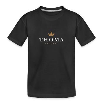 Thoma Original Family Logo - Kids' Premium Organic T-Shirt - black - Front