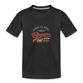 60 ans bogosse anniversaire 60 ans - T-shirt bio Premium Enfant - noir - Devant