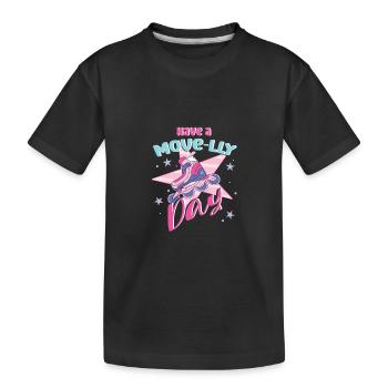 Rollerblades Blade Have A Move-lly Day Gifts - Kinder Premium Bio T-Shirt - Schwarz - Vorne