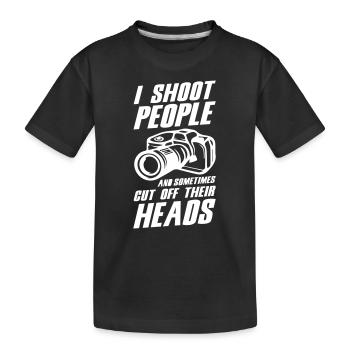 Camera Photographer - Kinder Premium Bio T-Shirt - Schwarz - Vorne