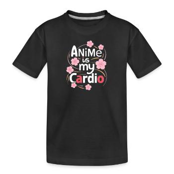L’anime est mon cardio - T-shirt bio Premium Enfant - noir - Devant