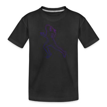 Jogging Running Running Jogging Women Men - Kids' Premium Organic T-Shirt - black - Front