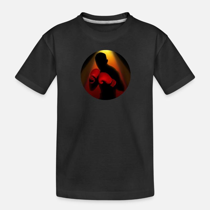Boxen - Kinder Premium Bio T-Shirt - Schwarz