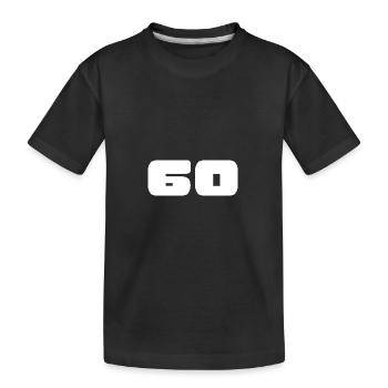 60. 60 YEARS. 60TH ANNIVERSARY. BIRTHDAY 60 YEARS. - Kids' Premium Organic T-Shirt - black - Front