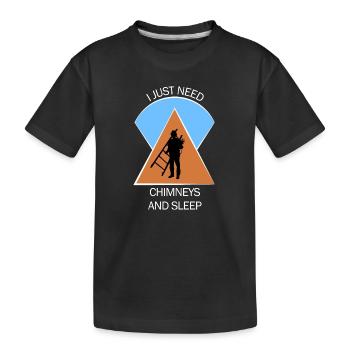 Chimney Sweep Chimney Sweep - Kids' Premium Organic T-Shirt - black - Front