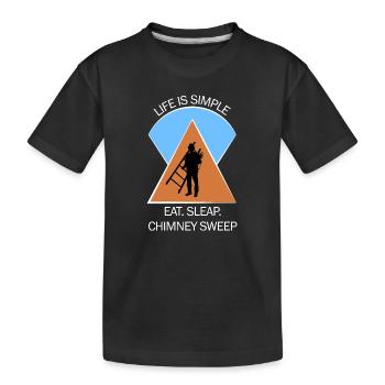 Chimney Sweep Chimney Sweep - Kids' Premium Organic T-Shirt - black - Front