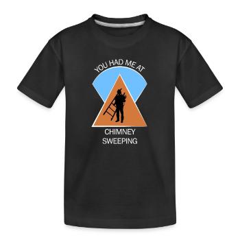 Chimney Sweep Chimney Sweep - Kids' Premium Organic T-Shirt - black - Front