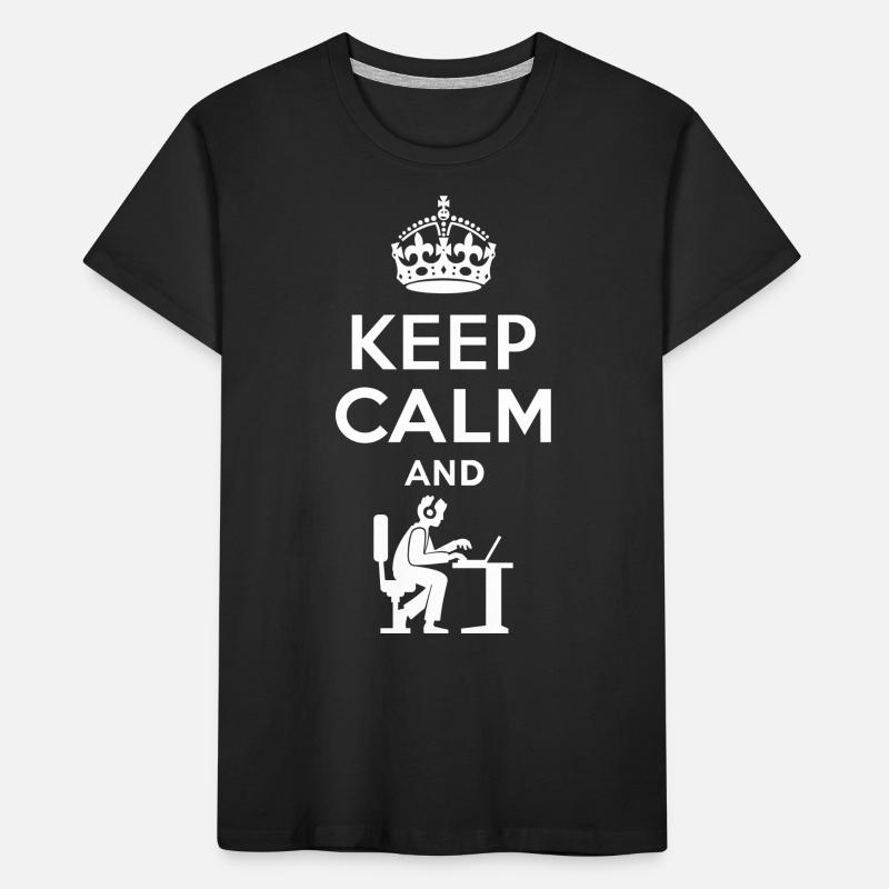 Keep Calm - Nerd - Programmieren - Gamen Kinder Premium Bio T-Shirt
