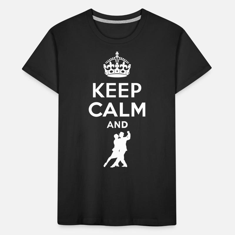 Keep calm - dance Tango Kids' Premium Organic T-Shirt