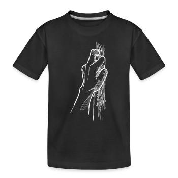 Climbing fingers - Kids' Premium Organic T-Shirt - black - Front