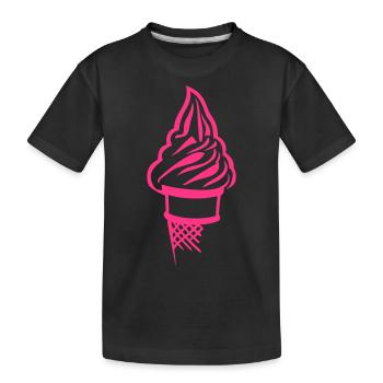 Eis Eis-Kegel 18 - Kinder Premium Bio T-Shirt - Schwarz - Vorne
