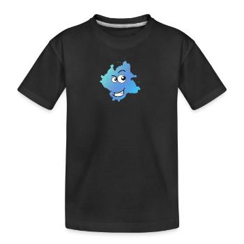Kleksi© - The stain with style #1 - Kids' Premium Organic T-Shirt - black - Front