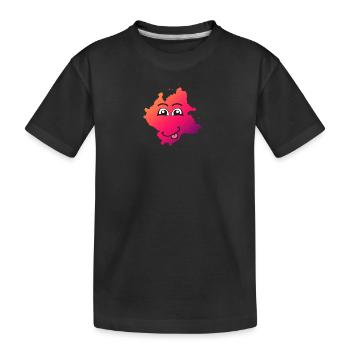 Kleksi© - The stain with style #11 - Kids' Premium Organic T-Shirt - black - Front