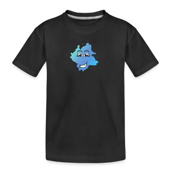 Kleksi© - The stain with style #20 - Kids' Premium Organic T-Shirt - black - Front